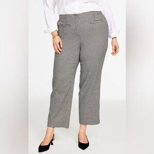 Talbots Black and White Houndstooth Straight Leg Pants